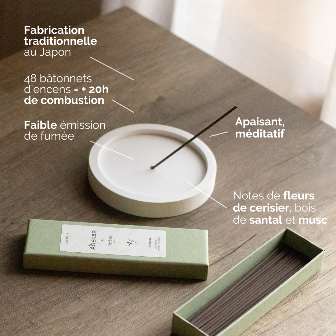 SÉLECTION SÉRÉNITÉ : KIT MATCHA ET ENCENS JAPONAIS